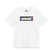 Woof. | Rainbow Frequency Pride T-shirt