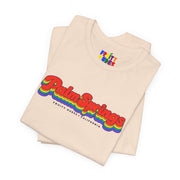 Palm Springs Gay Pride | Retro Rainbow California T-shirt