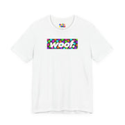 Woof. | Neon Happy Pride T-shirt