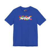 Woof. | Psychedelic Rainbow Swirl Pride T-shirt