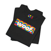 Woof. | Rainbow Waves Pride T-shirt