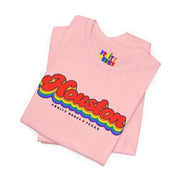 Houston Gay Pride | Retro Rainbow Texas T-shirt