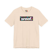 Woof. | Neon Splatter Pride T-shirt