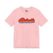 Detroit Gay Pride | Retro Rainbow Michigan T-shirt