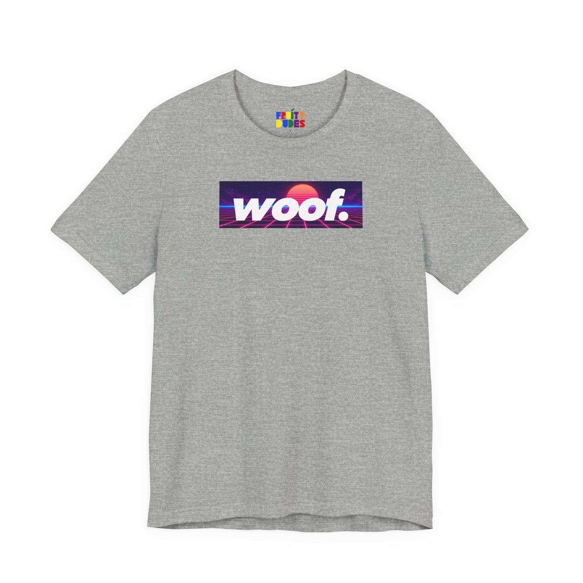 Woof. | Neon Grid Pride T-shirt