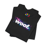 Woof. | Cosmic Nebula Pride T-shirt