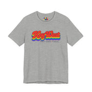 Key West Gay Pride | Retro Rainbow Florida T-shirt