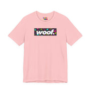 Woof. | Neon Splatter Pride T-shirt