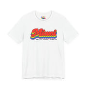 Miami Gay Pride | Retro Rainbow Florida T-shirt
