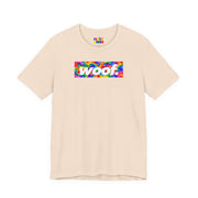 Woof. | Psychedelic Rainbow Swirl Pride T-shirt