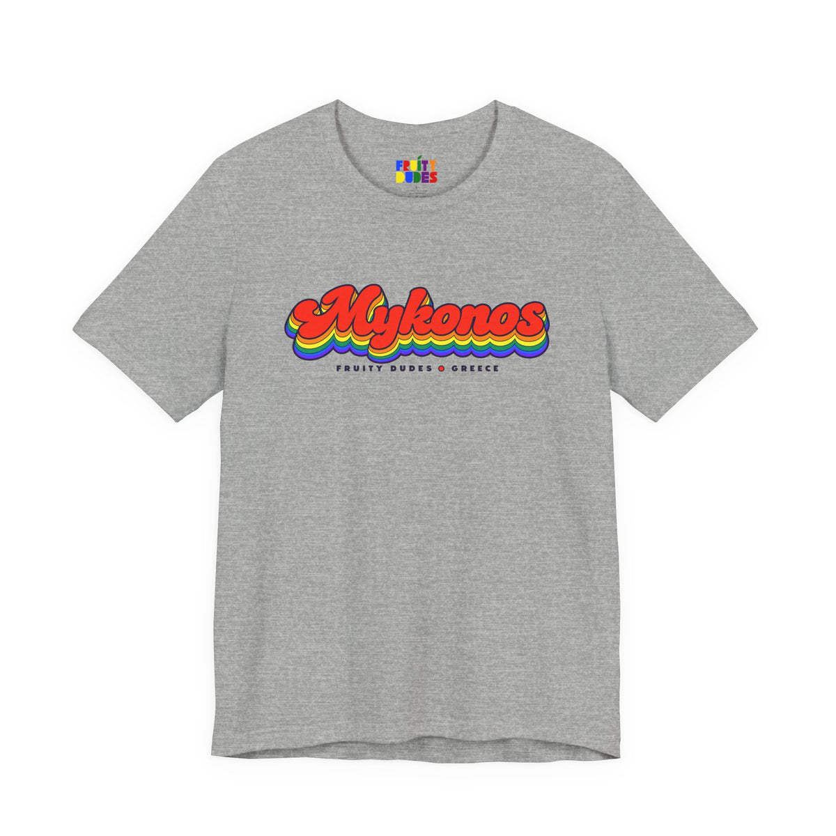 Mykonos Gay Pride | Retro Rainbow Greece T-shirt