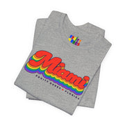 Miami Gay Pride | Retro Rainbow Florida T-shirt