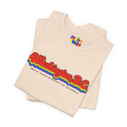 Washington DC Gay Pride | Retro Rainbow District of Columbia T-shirt