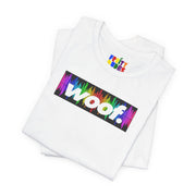 Woof. | Rainbow Frequency Pride T-shirt