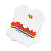 Madrid Gay Pride | Retro Rainbow Spain T-shirt