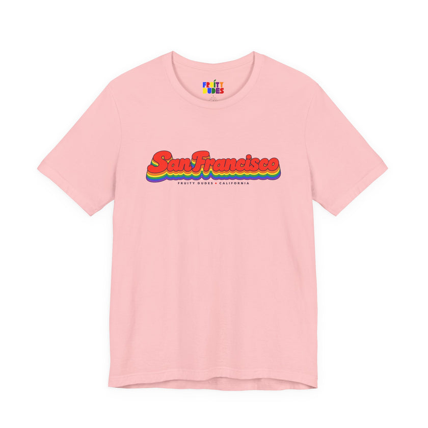 San Francisco Gay Pride | Retro Rainbow California T-shirt