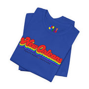 New Orleans Gay Pride | Retro Rainbow Louisiana T-shirt