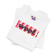 Woof. | Candy Stripes Pride T-shirt