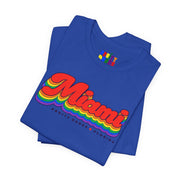 Miami Gay Pride | Retro Rainbow Florida T-shirt