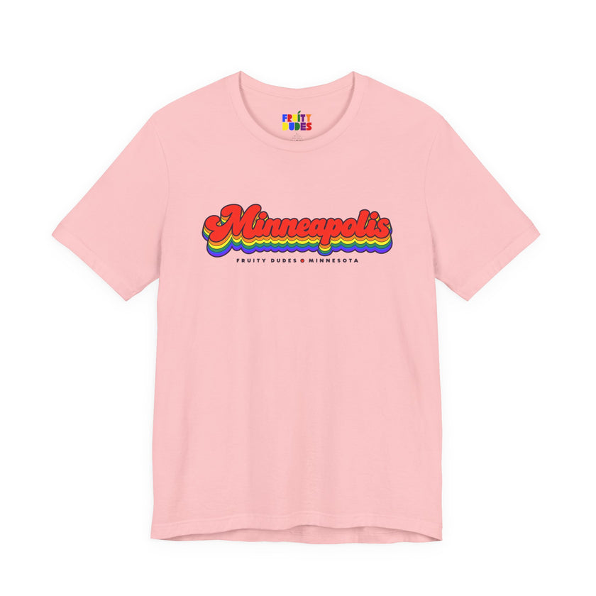 Minneapolis Gay Pride | Retro Rainbow Minnesota T-shirt