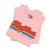 Key West Gay Pride | Retro Rainbow Florida T-shirt