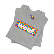 Woof. | Rainbow Waves Pride T-shirt
