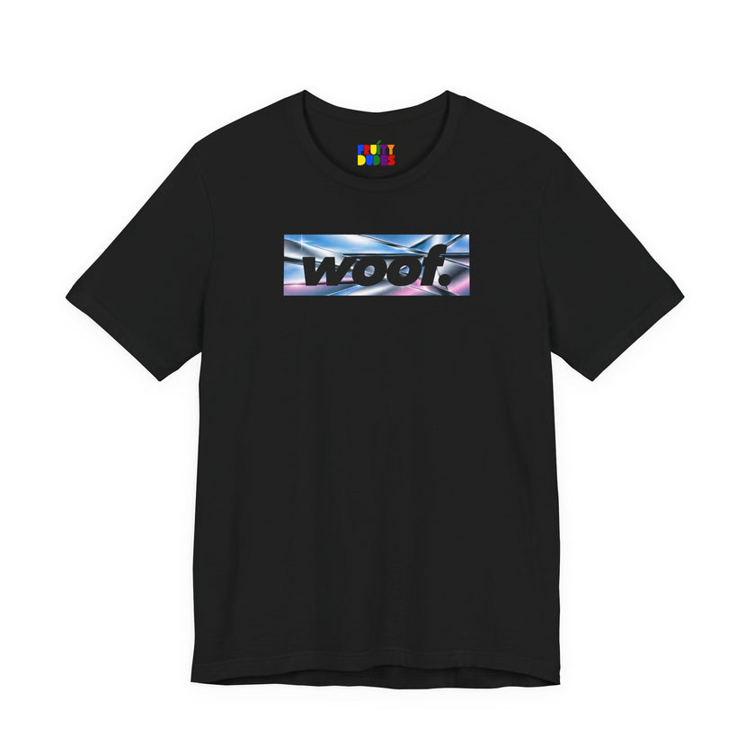 Woof. | Airbrush Chrome Pride T-shirt