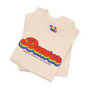 Denver Gay Pride | Retro Rainbow Colorado T-shirt
