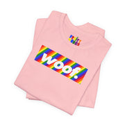 Woof. | Spectrum Stripes Pride T-shirt