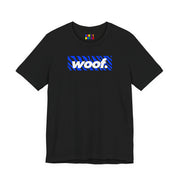 Woof. | Electric Zebra Pride T-shirt