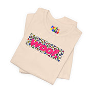 Woof. | Rainbow Leopard Print Gay Pride T-shirt