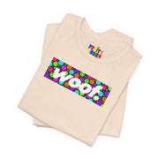 Woof. | Neon Happy Pride T-shirt