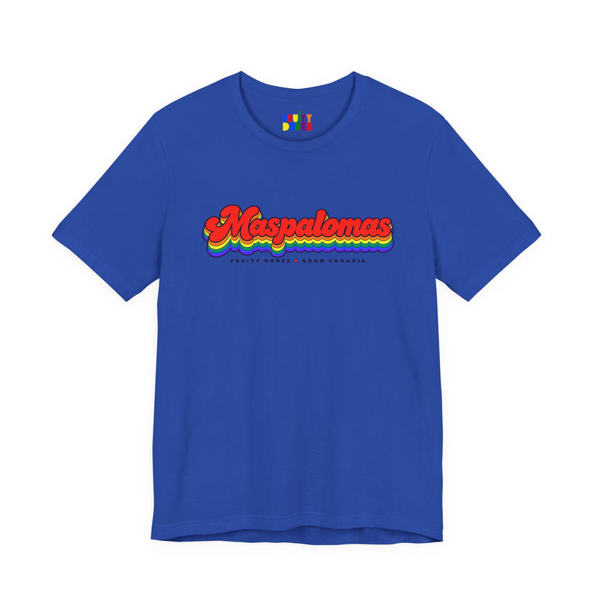 Maspalomas Gay Pride | Retro Rainbow Gran Canaria T-shirt