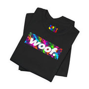 Woof. | UV Paint Party Pride T-shirt