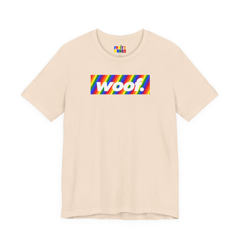 Woof. | Spectrum Stripes Pride T-shirt
