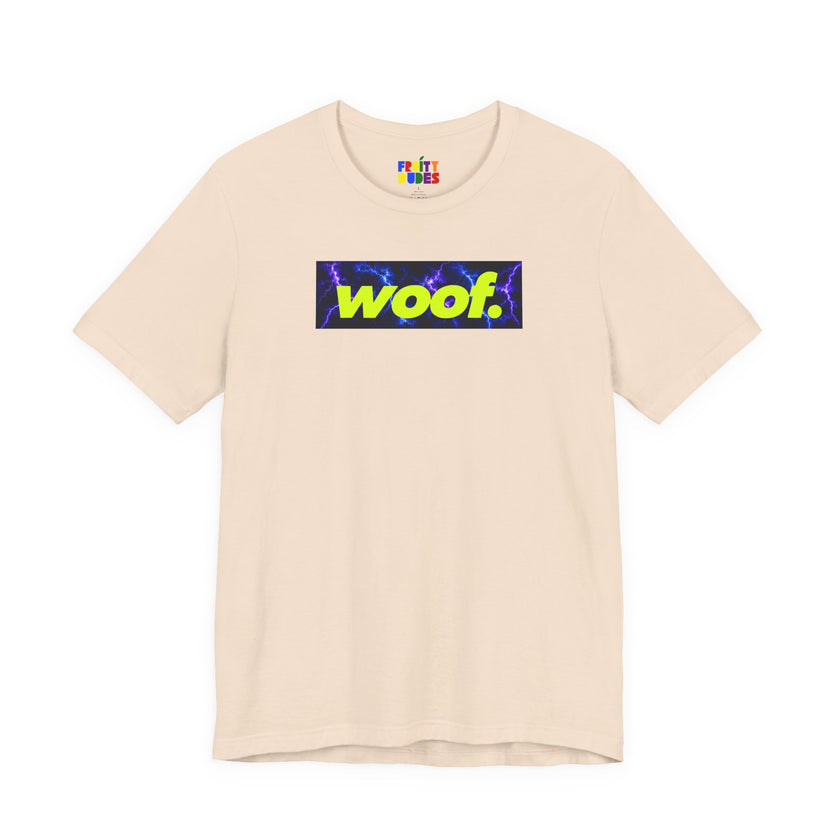 Woof. | Electric Storm Pride T-shirt