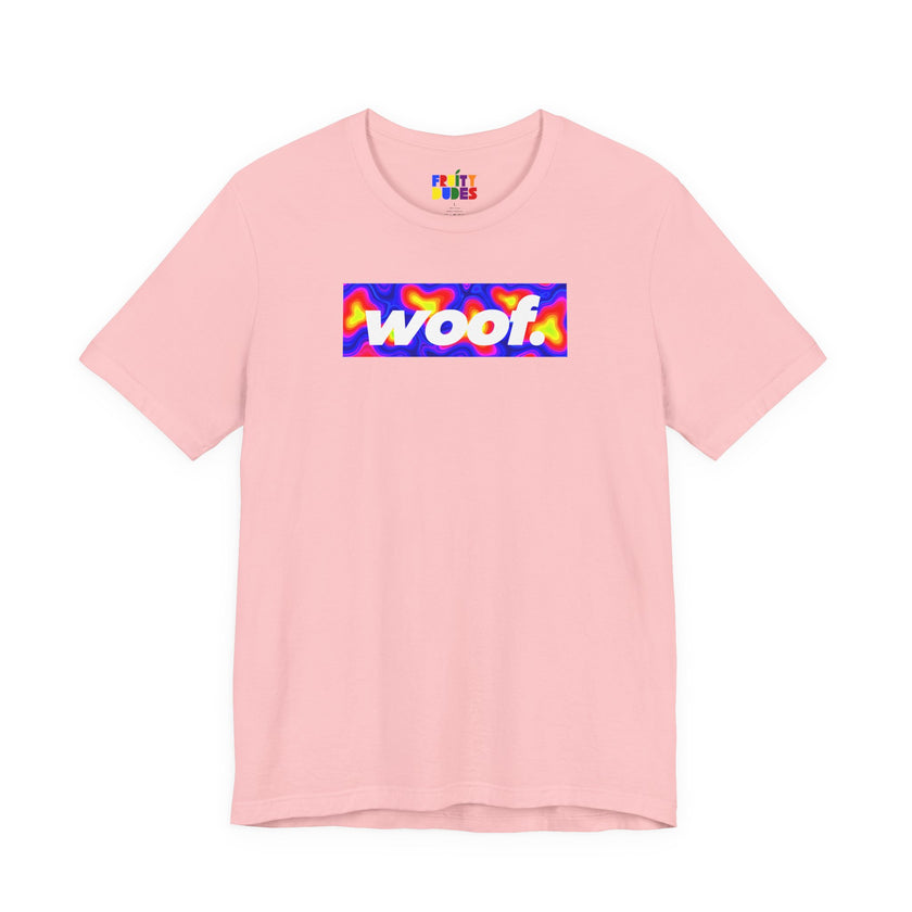Woof. | Thermal Wave Pride T-shirt