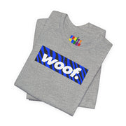 Woof. | Electric Zebra Pride T-shirt