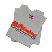 St Petersburg Gay Pride | Retro Rainbow Florida T-shirt
