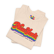 New York Gay Pride | Retro Rainbow New York T-shirt