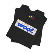 Woof. | Confetti Terrazzo Pride T-shirt