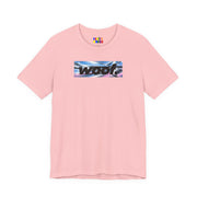 Woof. | Airbrush Chrome Pride T-shirt