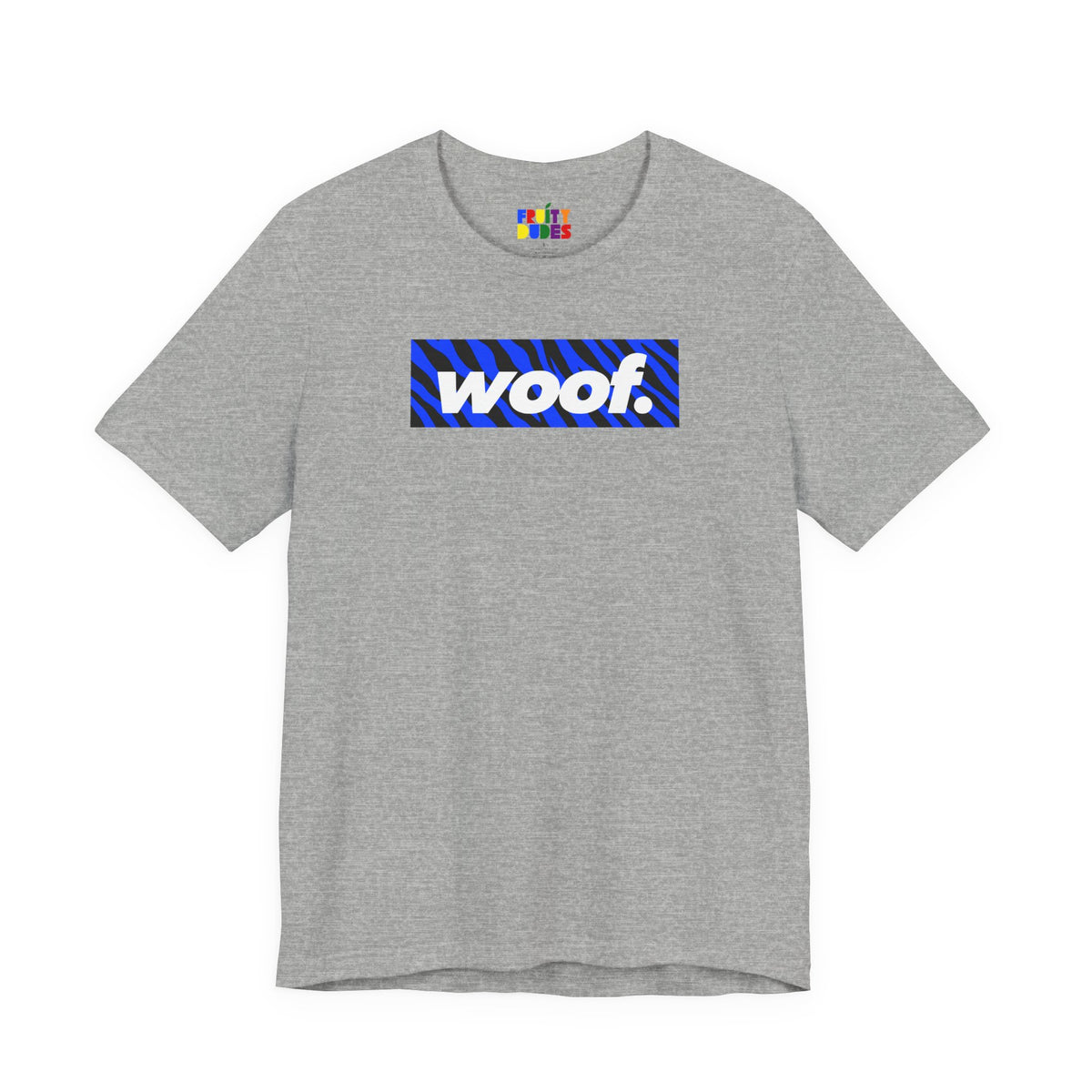 Woof. | Electric Zebra Pride T-shirt